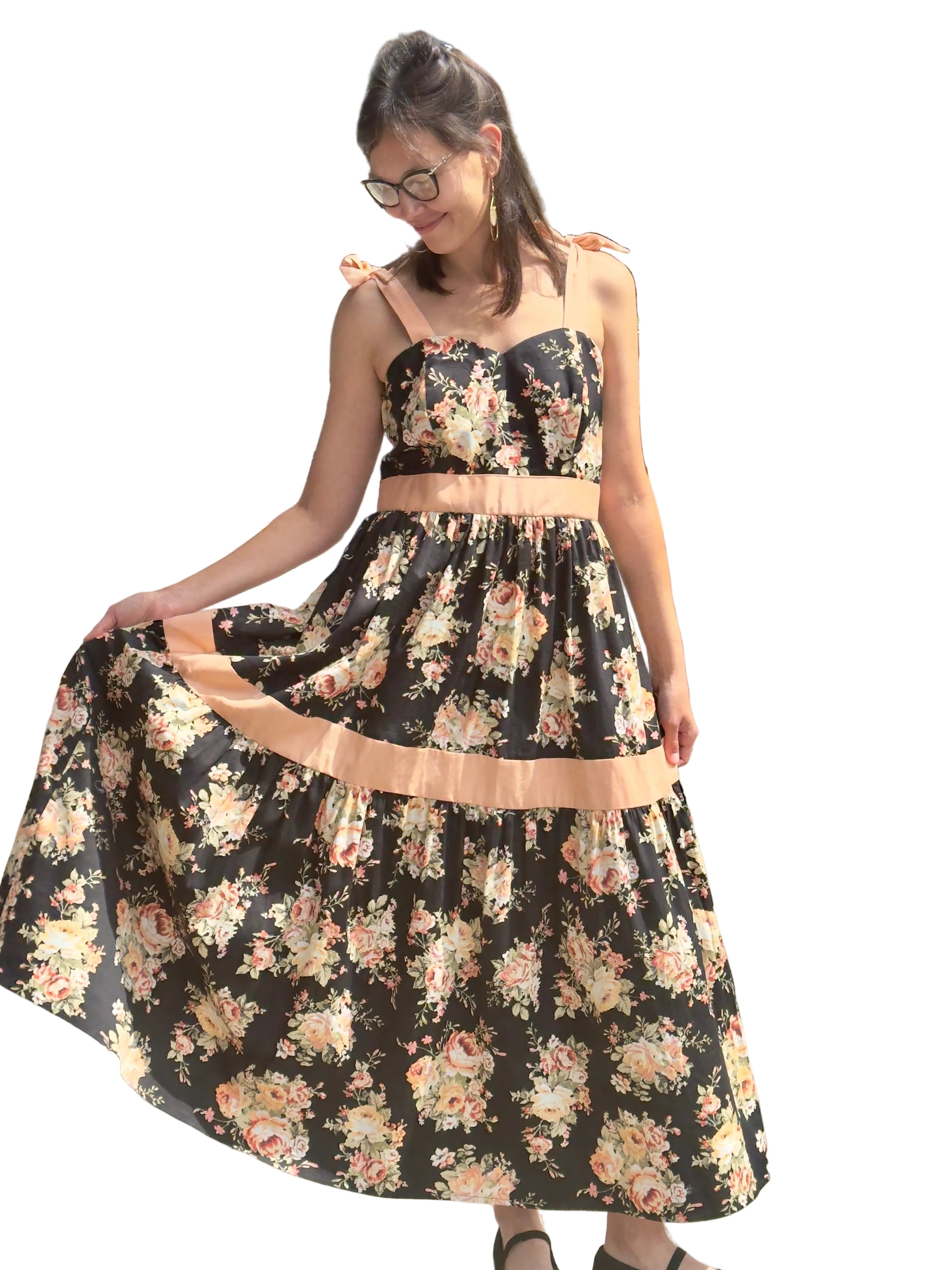 Flattering Empire Waist Floral Maxi Dress