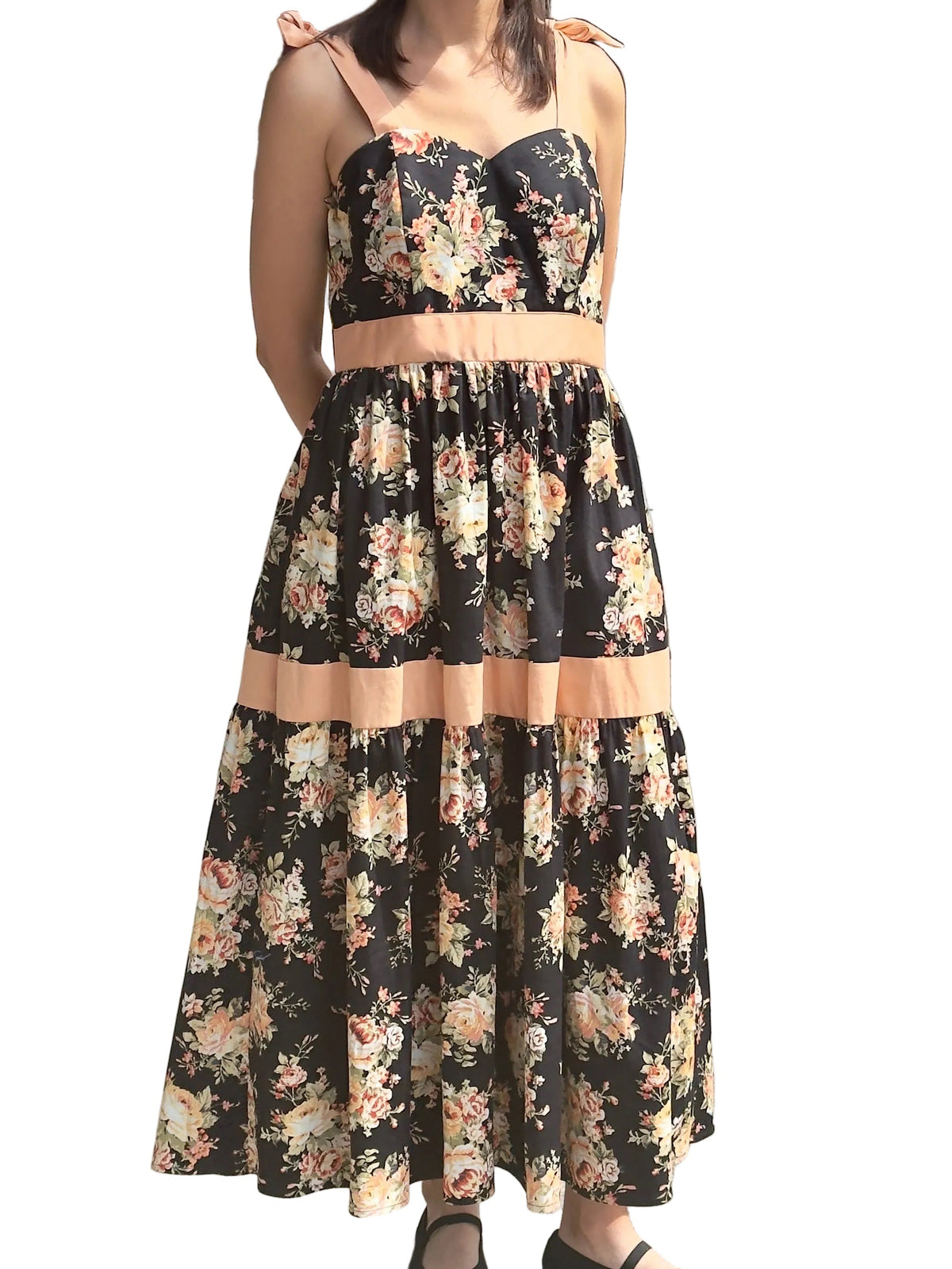 Floral Empire Waist Maxi Dress