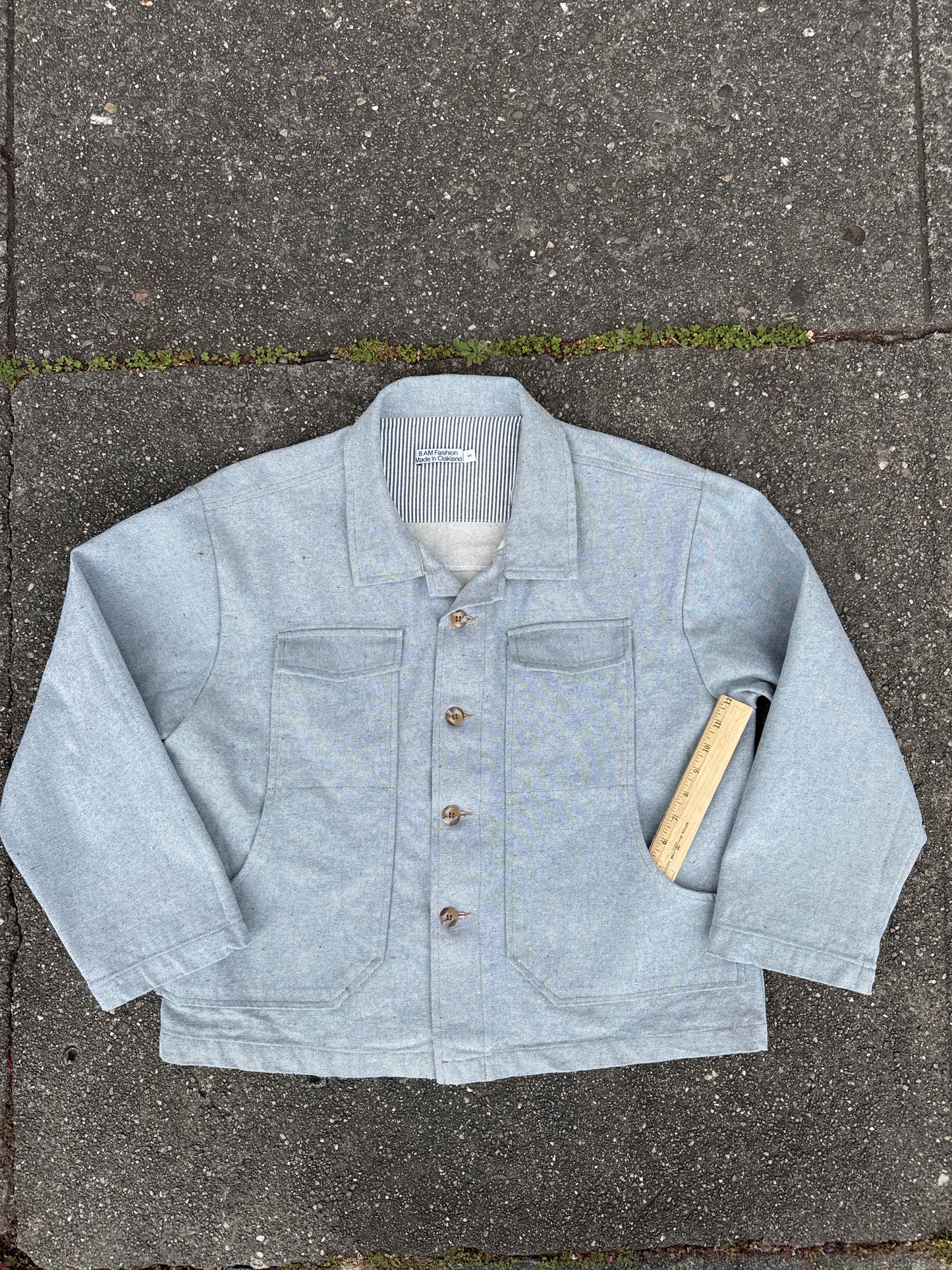 Washed denim jacket