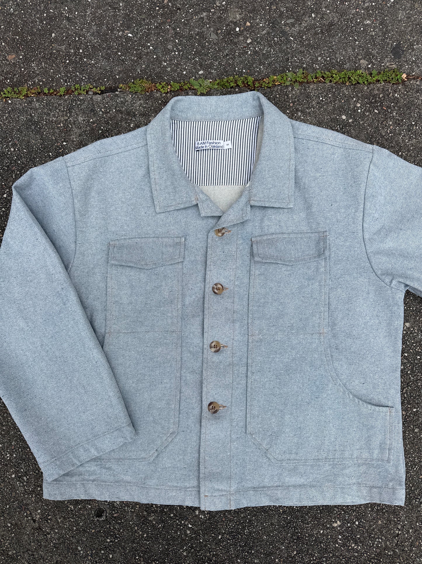 Washed denim jacket