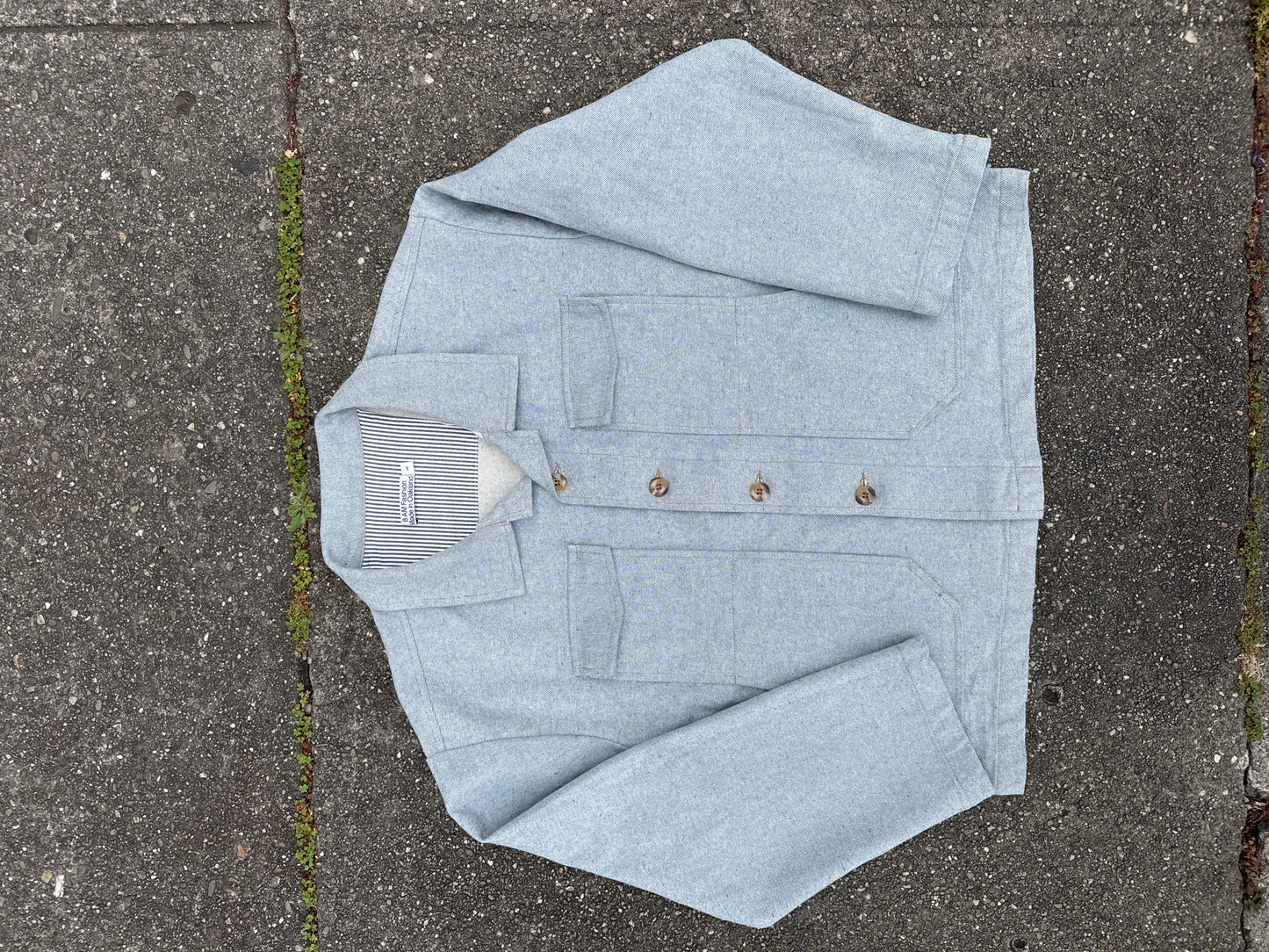 Washed denim jacket