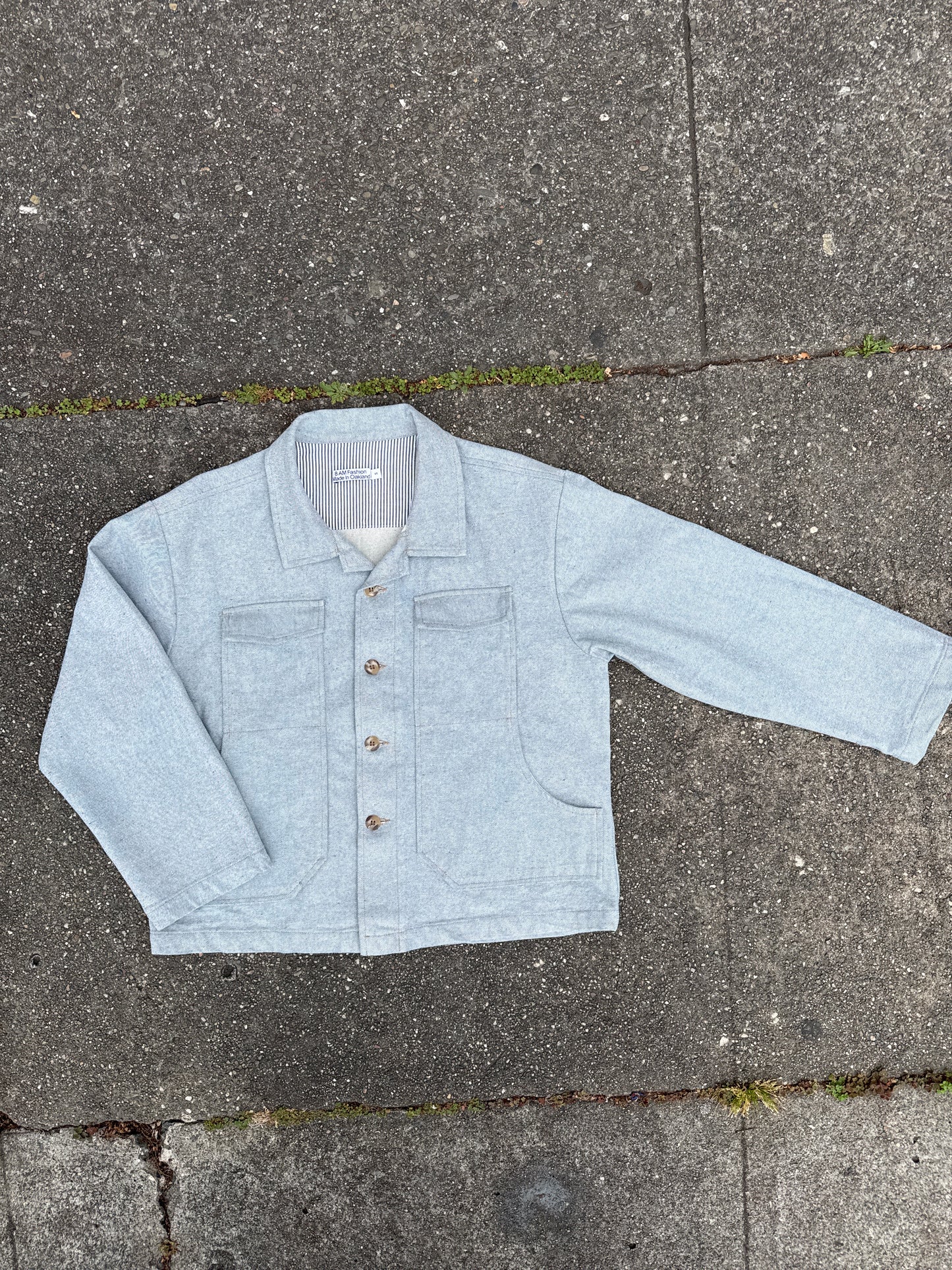 Washed denim jacket