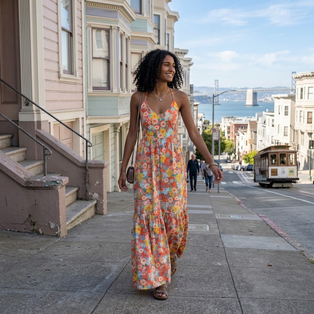 Floral Halter Maxi Dress
