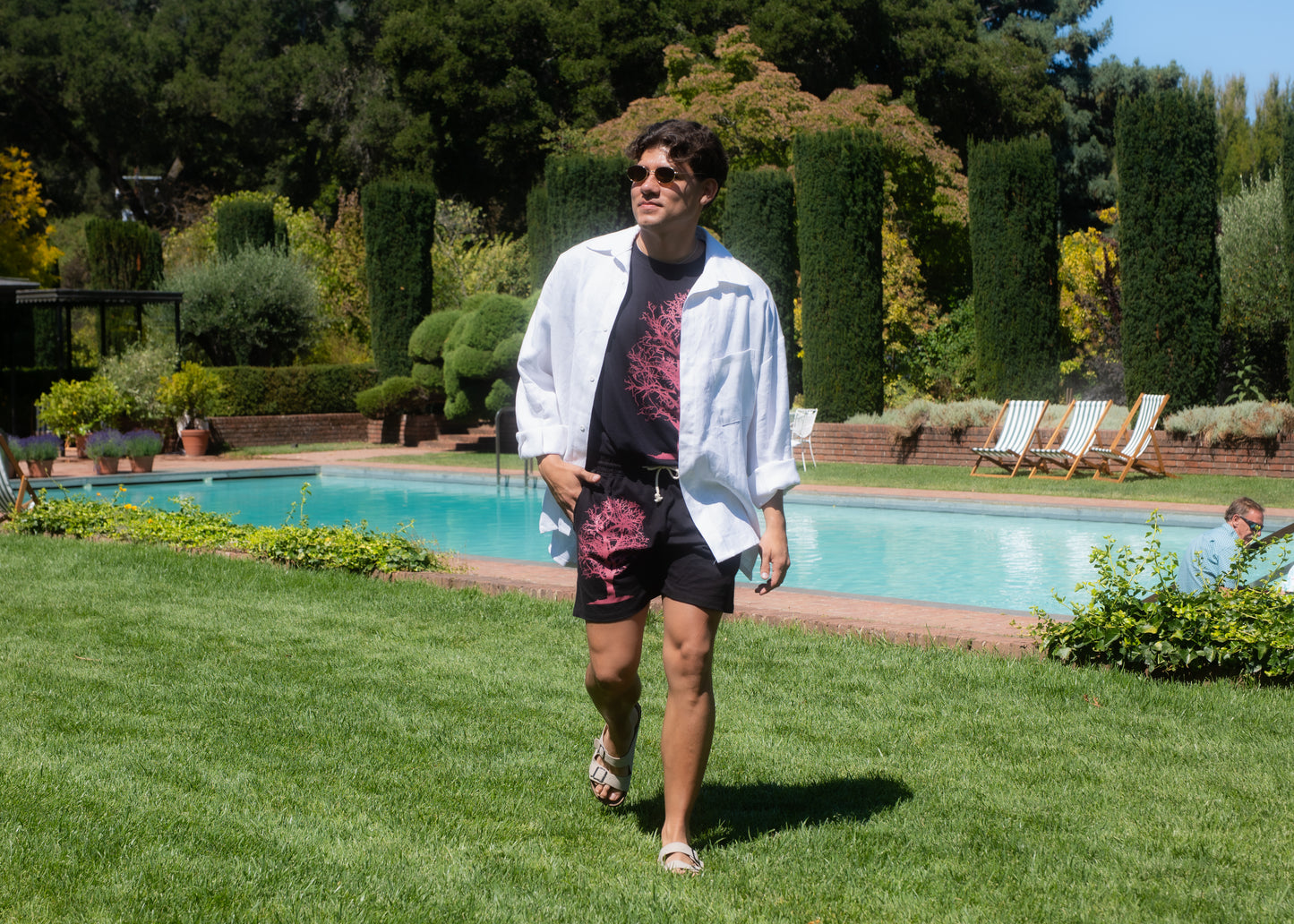 Oversized One Pocket Linen Shirt