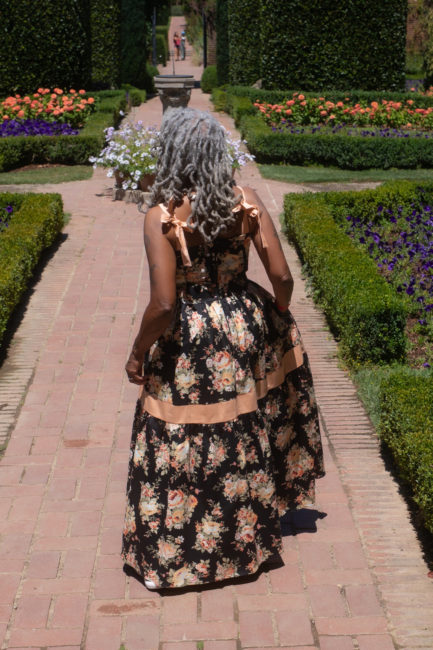 Floral Empire Waist Maxi Dress